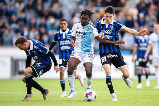 Djurgårdens Joel Asoro och Sirius Jamie Roche