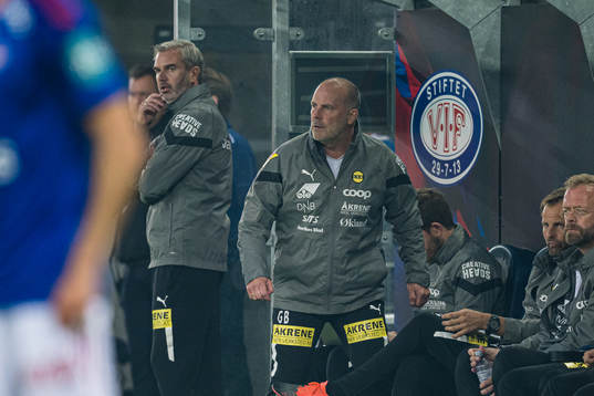 Petter Myhre, assistant coach of Lillestrøm, and Geir