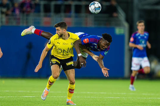 Vetle Winger Dragsnes of Lillestrøm and Seedy Jatta of