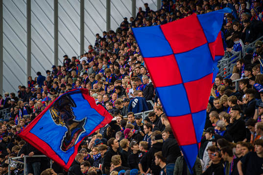 Spectators in the stands