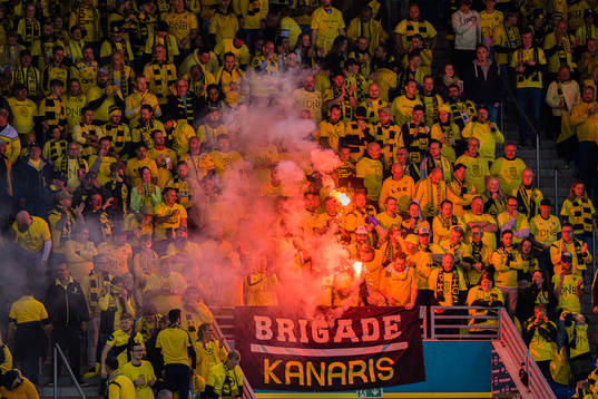 Spectators in the stands