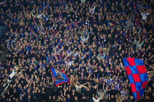 Spectators in the stands