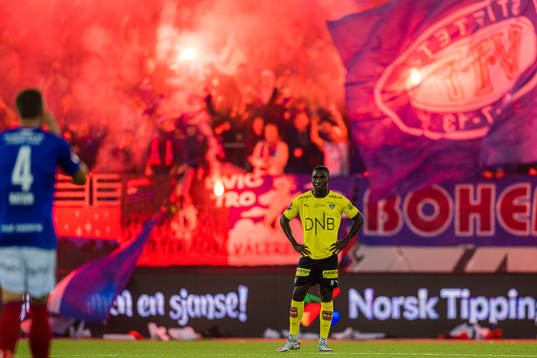 Ifeanyi Mathew of Lillestrøm looks dejected