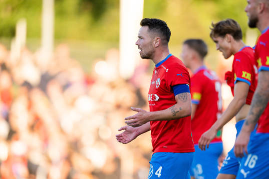 Helsingborgs Viljormur Davidsen deppar