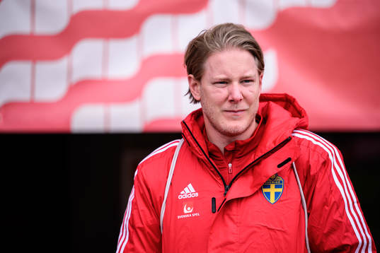 Fredrik Madestam, press officer of the Swedish women's