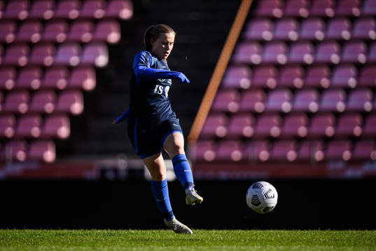 Players of Finland's women's national team at a training