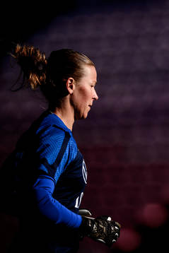 goalkeeper Tinja-Riikka Korpela of Finland's women's