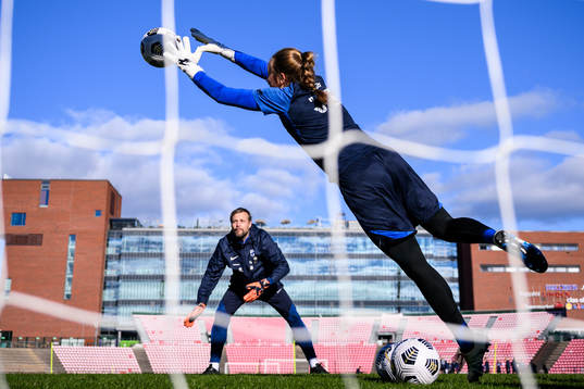 goalkeeper Anna Tamminen of Finland's women's national team