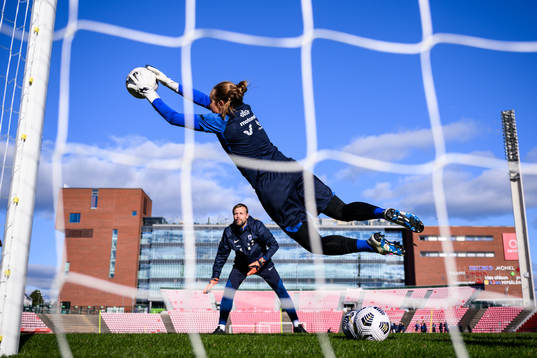 goalkeeper Anna Tamminen of Finland's women's national team