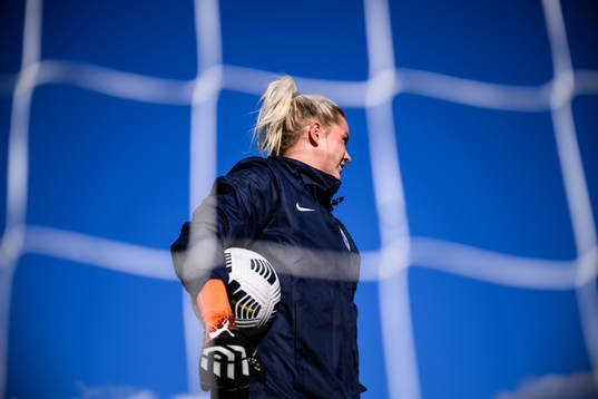 goalkeeper Katriina Talaslahti of Finland's women's