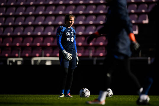 goalkeeper Anna Tamminen of Finland's women's national team