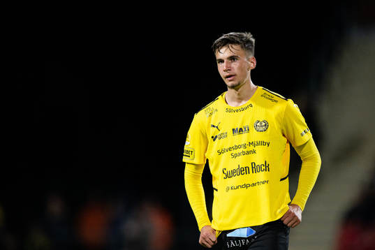 Mjällbys Noah Eile deppar
