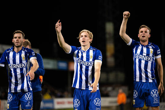 IFK Göteborgs Emil Salomonsson , Johan Bångsbo och Tim