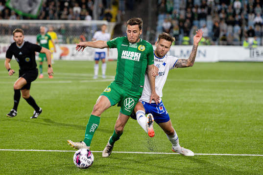 Hammarbys Jeppe Andersen och IFK Norrköpings Arnor