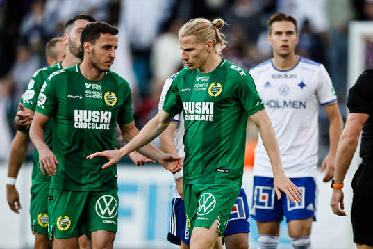 Hammarbys Gustav Ludwigson deppar
