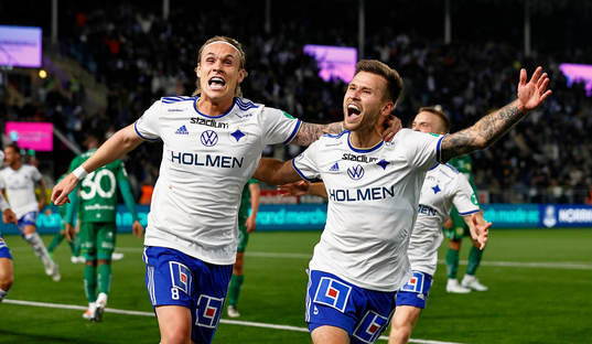 IFK Norrköpings Arnor Sigurdsson och Arnór Traustason