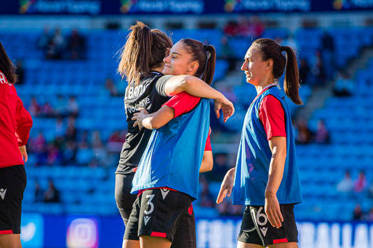 Arbenita Curraj and Lucie Gjini of Albania