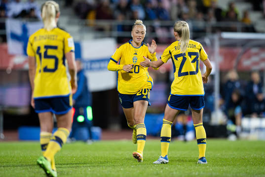 Rebecka Blomqvist , Hanna Bennison and Elin Rubensson of