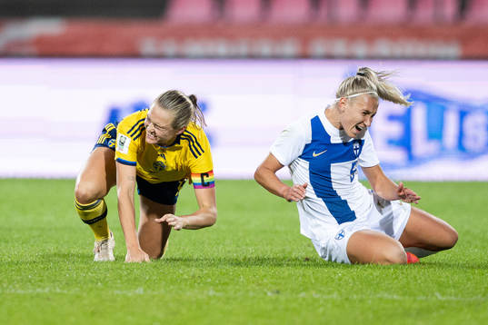 Magdalena Eriksson of Sweden and Emma Koivisto of Finland