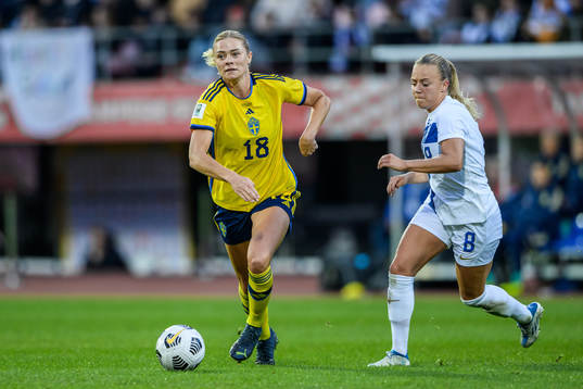 Fridolina Rolfö of Sweden and Olga Ahtinen of Finland