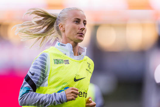 Anja Sønstevold of Norway warms up