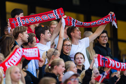 Spectators in the stands