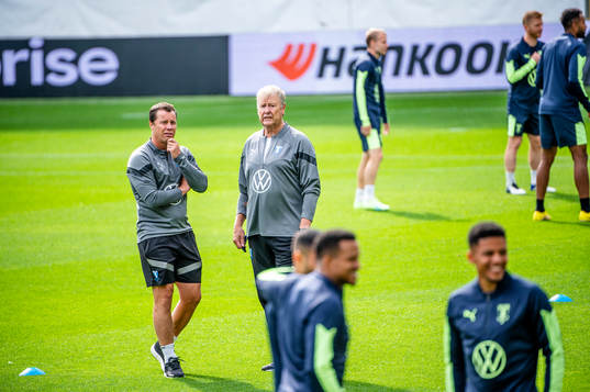 Daniel Andersson, head of sports and head coach Åge Hareide