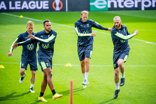 Anders Christiansen, Isaac Kiese Thelin, Ola Toivonen and