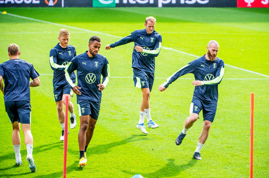 Anders Christiansen, Isaac Kiese Thelin, Ola Toivonen and