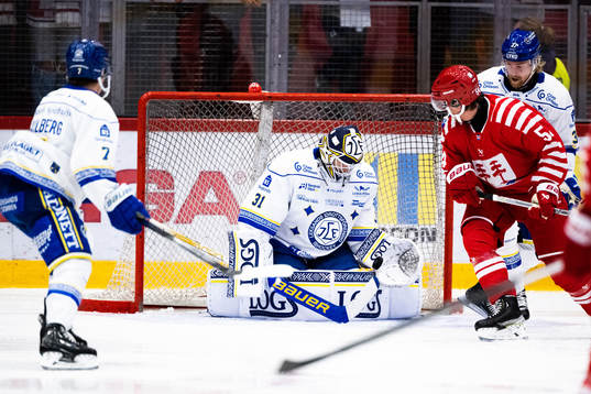 Leksands målvakt Kasimir Kaskisuo och Timrås Jonathan