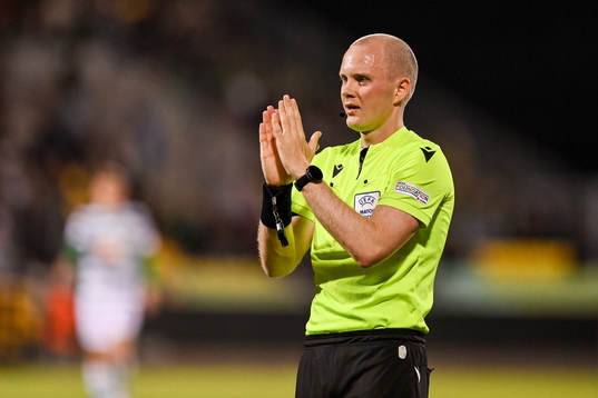 Referee Ivar Orri Kristjansson