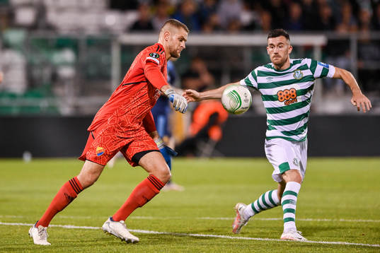goalkeeper Aleksandr Vasiutin of Djurgården and Aaron