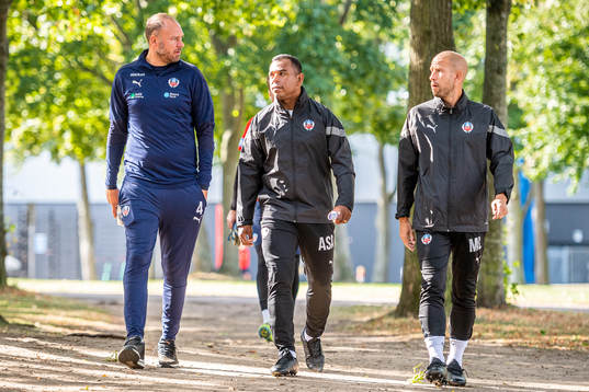 Sportchef Andreas Granqvist, tränare Alvaro Santos och