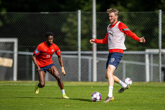 Joseph Amoako och Rasmus Jönsson