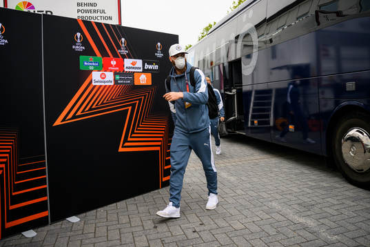 Jo Inge Berget of Malmö FF arrives