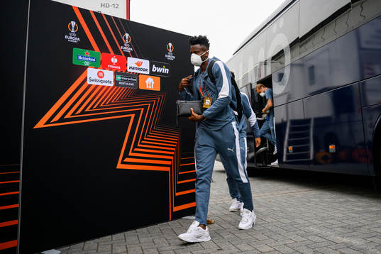 Emmanuel Lomotey of Malmö FF arrives