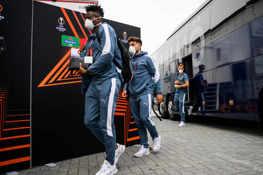 Emmanuel Lomotey of Malmö FF arrives