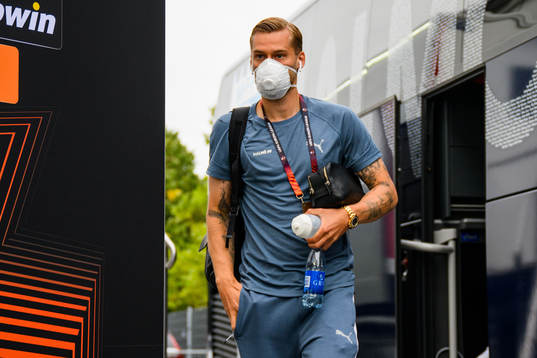 Felix Beijmo of Malmö FF arrives