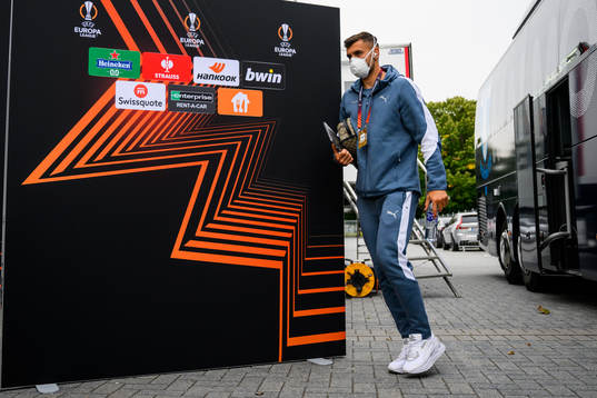 Matej Chalus of Malmö FF arrives