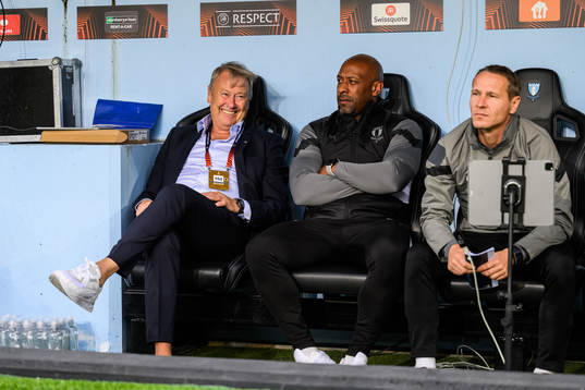 Head coach Åge Hareide of Malmö FF