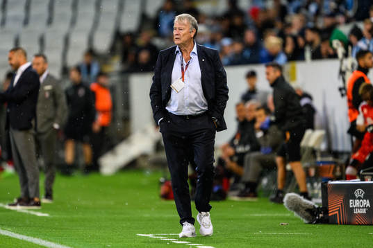 Head coach Åge Hareide of Malmö FF