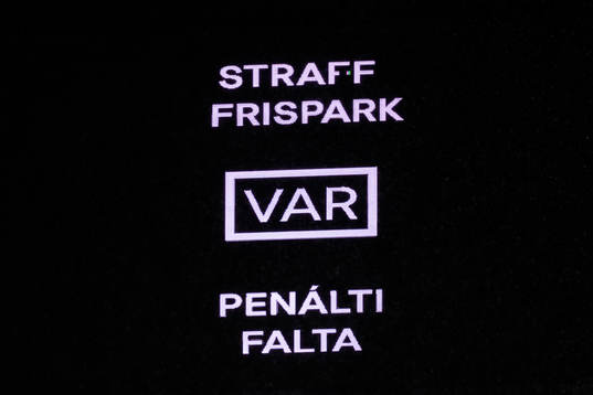 The VAR decision is displayed