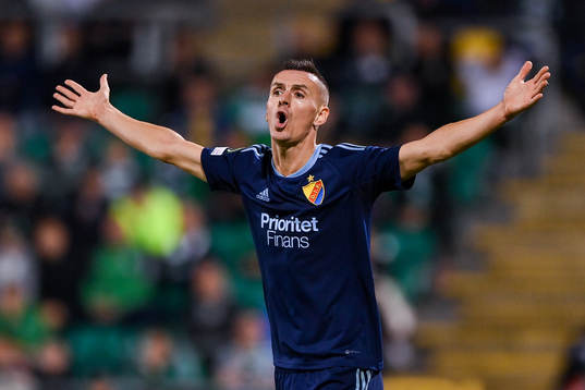 Haris Radetinac of Djurgården reacts