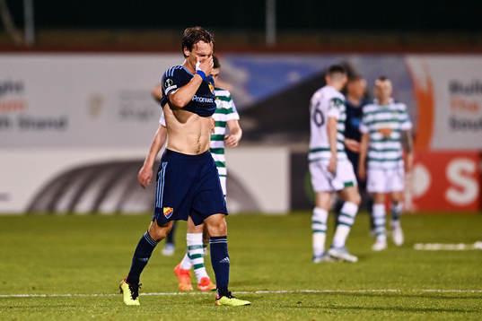 Hjalmar Ekdal of Djurgården looks dejected