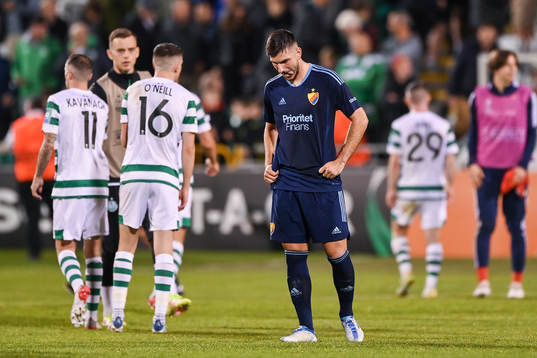 Besard Sabovic of Djurgården looks dejected