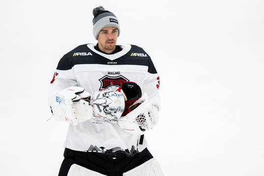 Malmö Redhawks målvakt Adam Werner