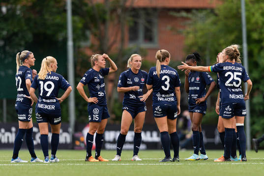 FC Rosengårds spelare deppar