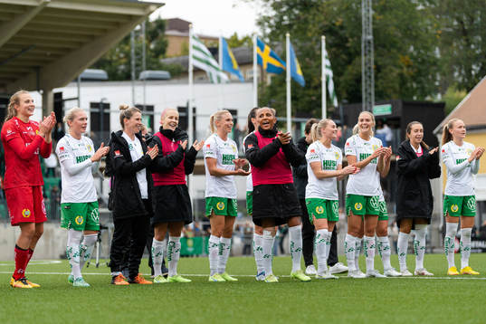 Hammarbys spelare jublar