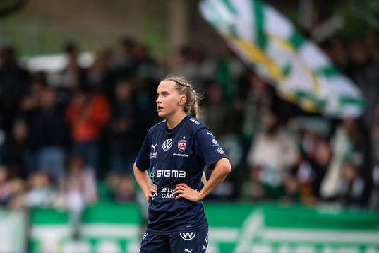 FC Rosengårds Fiona Brown deppar