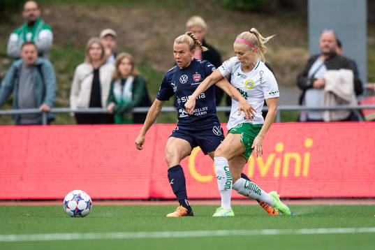 FC Rosengårds Jessica Wik och Hammarbys Adelina Engman